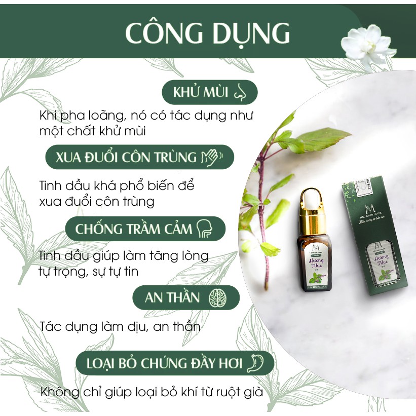 Tinh dầu massage nguyên chất Mộc Nhiên Hương 30ml hỗ trợ giảm cân, làm săn chắc da, đốt mỡ thừa, thư giãn