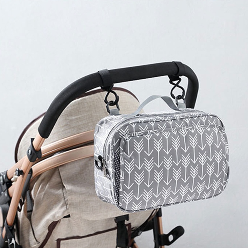 Túi Vải Oxford Đựng Tã Lót Xe Đẩy Em Bé Nhiều Ngăn Chống Nước
