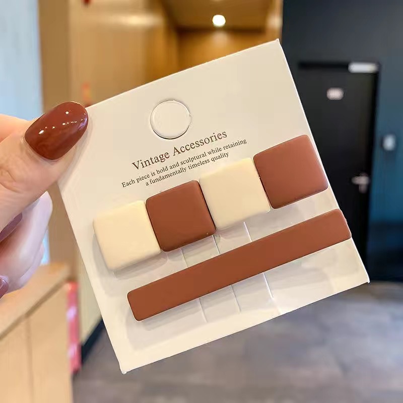 Kẹp Tóc Một Bên Phong Cách Nhật Hàn Đơn Giản Cho Nữ