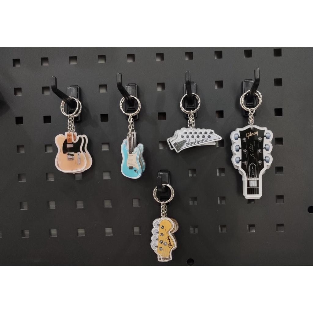 Móc khóa hình guitar điện