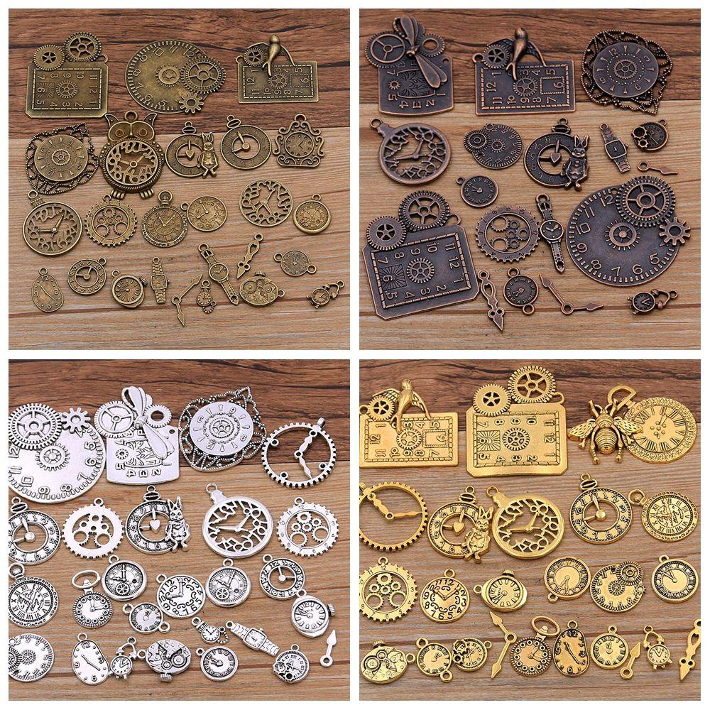 ROSE Túi 50g Mặt Dây Chuyền Hình Đồng Hồ Phong Cách Steampunk