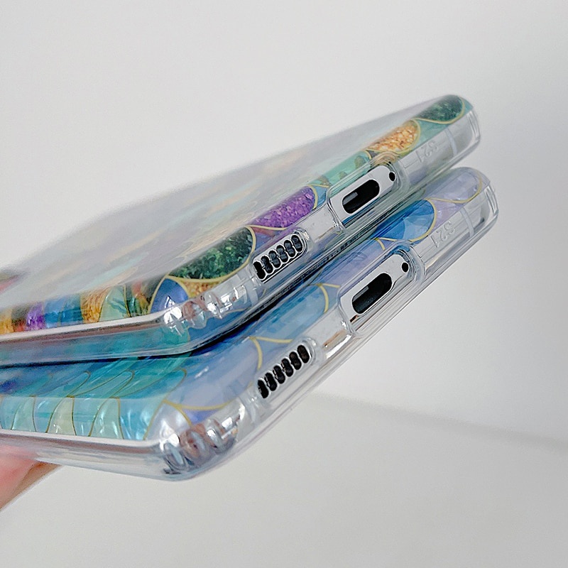 Thời Trang Ốp Điện Thoại Silicon Mềm Họa Tiết Vảy Cá Cho samsung s22plus s21 fe s20 fe note 20 ultra