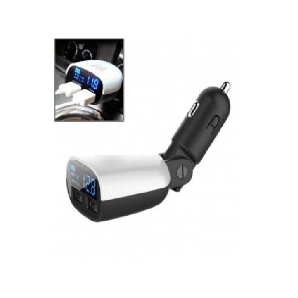 Bật Lửa 2 Cổng Usb + Vôn Kế Led Hiển Thị Vôn Kế Xe Hơi Cheep