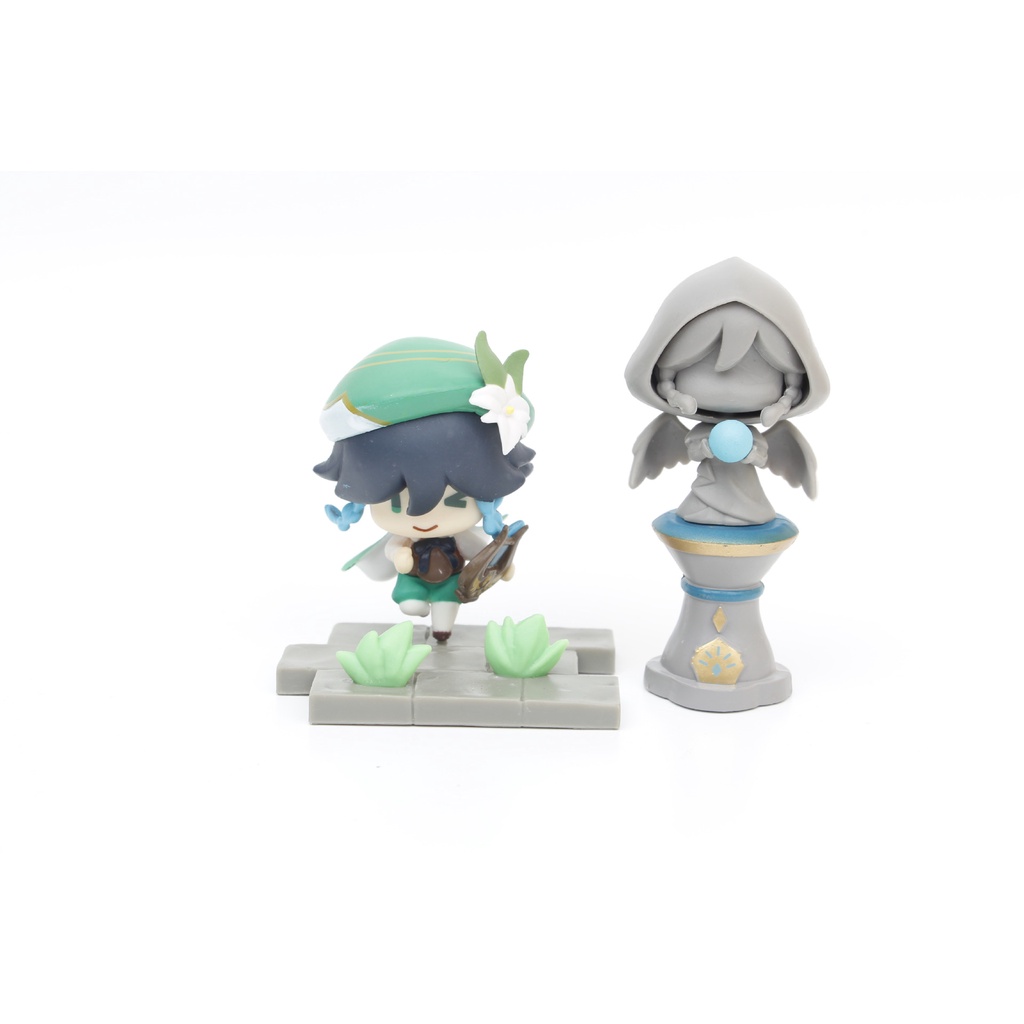 ( Bán lẻ ) Mô hình finger nhân vật genshin Impact bộ 7 nhân vật và thất thiên thần tượng (Klee babara Venti zhongli)