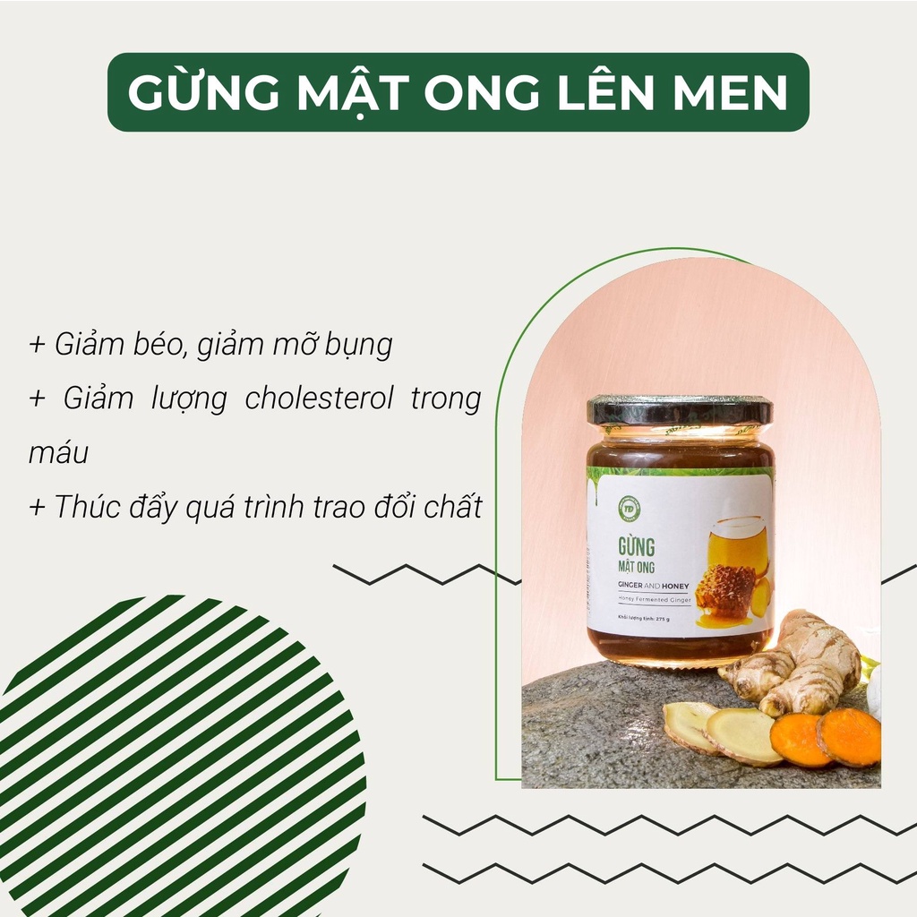 Gừng Mật Ong Trí Đức Ginger hũ 275g