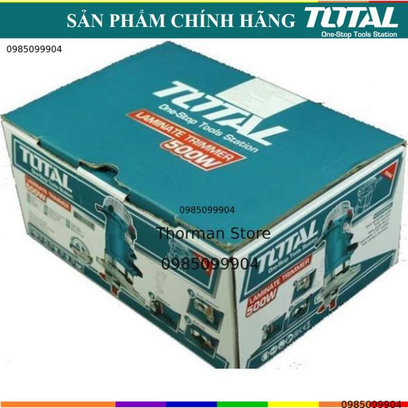 Máy soi gỗ - phay gỗ - cắt mép mini 500W TOTAL TLT5001 đường kính mũi 6 - 6.3mm