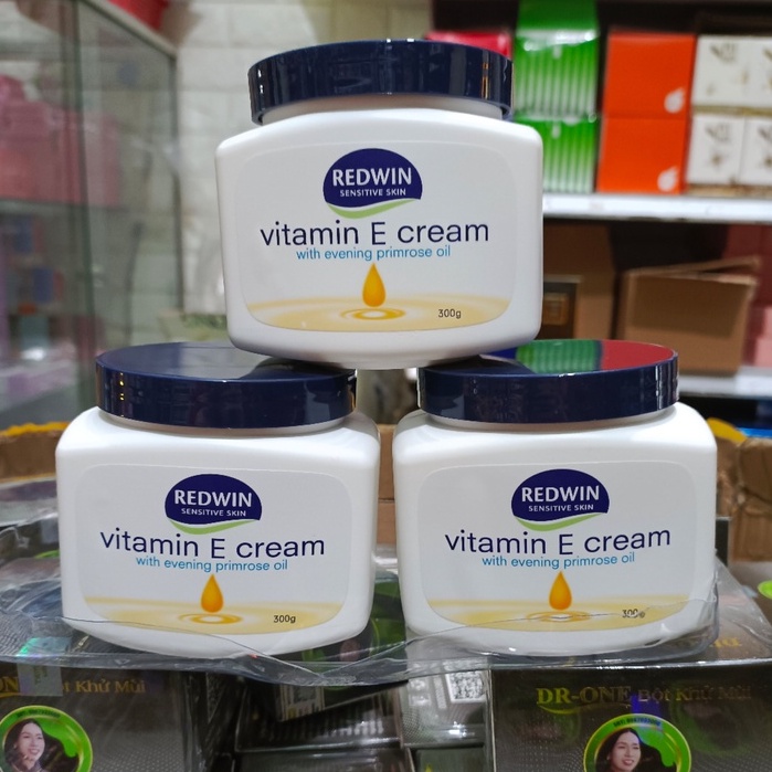 [Ảnh thật] kem dưỡng vitamin E cream Redwin 300gr chính hãng