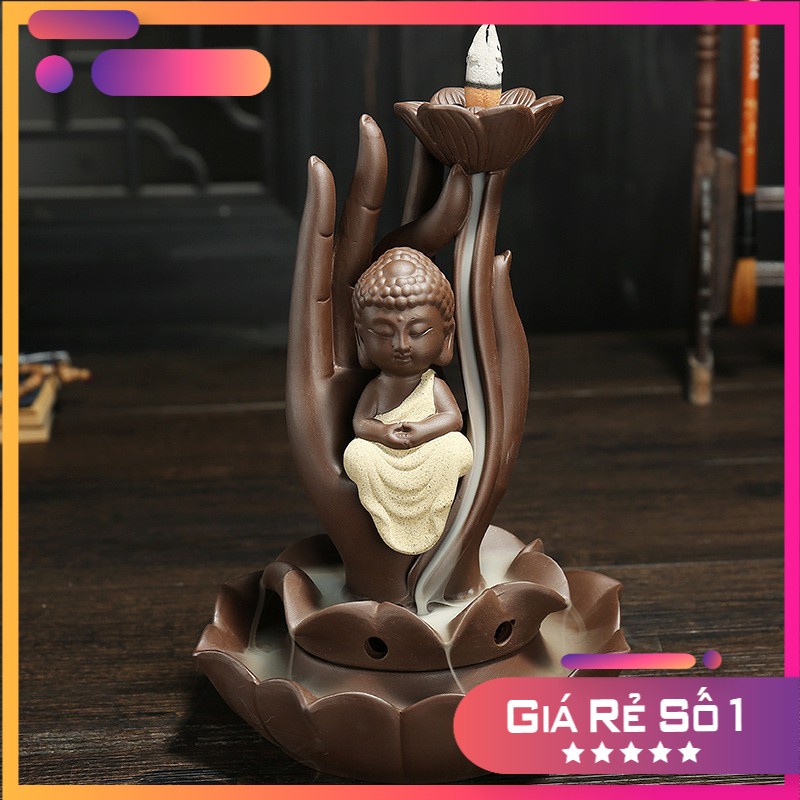 Thác khói trầm hương- Tháp xông trầm bàn tay Phật