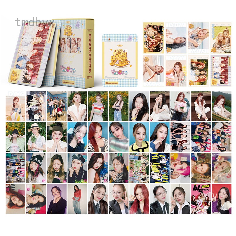 Tmdbyx Set 55 tấm thẻ hình lomo nhóm nhạc Kpop ITZY 2022