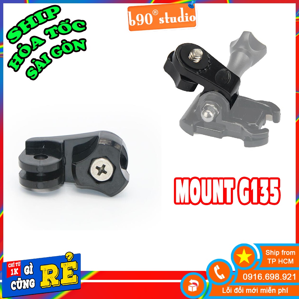 Mount chuyển đổi Gp 135 Vít 1/4 cho chân máy ảnh , camera hành động, kết nối phụ kiện máy ảnh