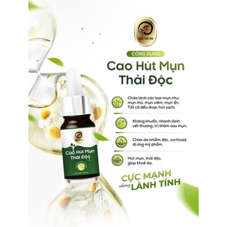 Cao hút mụn thải độc da hoàng thiên sâm 10ml, serum giảm mụn