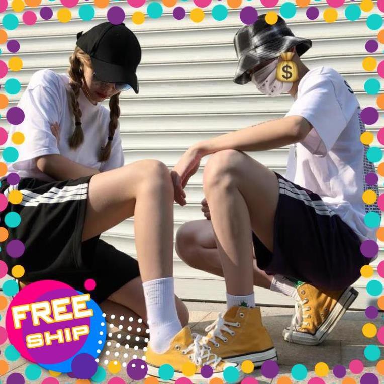 [ 𝐅𝐑𝐄𝐄 𝐒𝐇𝐈𝐏 ] Quần Đùi Short Ba Sọc Quần Short Unisex Nữ Siêu rẻ
