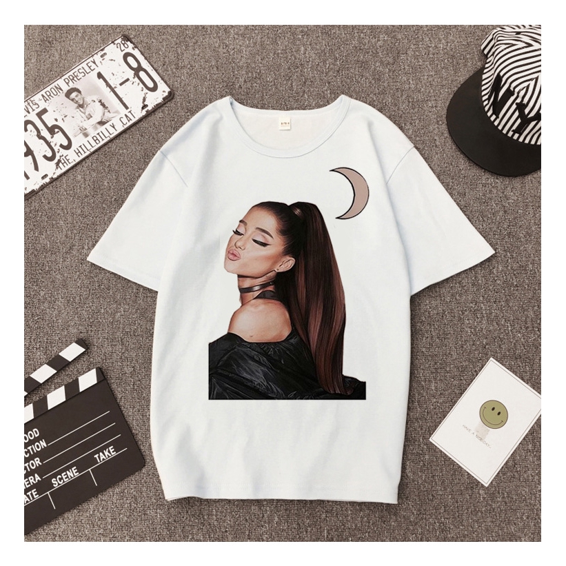 ariana grande 2019 women Shirt Big Size XXXL Best Quality Shirts Leisure Sh Áo khoác thun áo nỉÁo thun