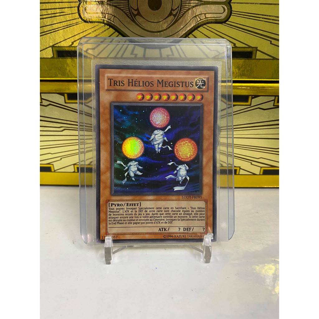 [ Dưa Hấu Yugioh ] Lá bài thẻ bài Helios Trice Megistus - Super Rare Unlimited - Tặng bọc bài nhựa bảo quản