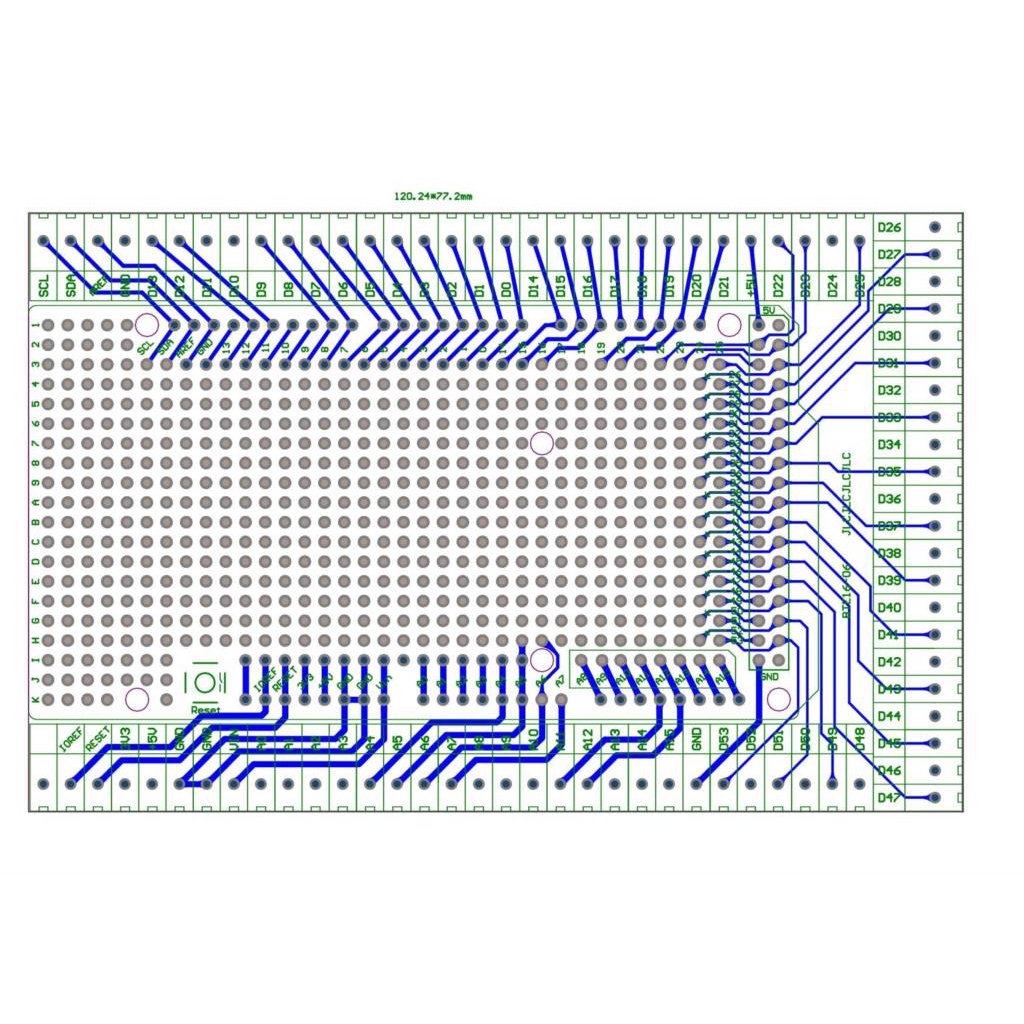 Bảng Mạch Thiết Bị Đầu Cuối PCB Mega2560 Cho Arduino Mega 2560 / Mega2560 R3
