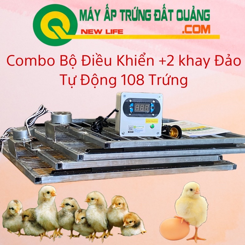 Máy Ấp 54 Và 108 Trứng Tự Động Lăn 180 Độ Tự Ráp