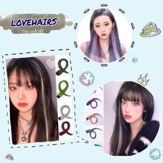 Tóc Kẹp Móc Line [Lovehairs] Tóc Line Dài Thẳng Nhiều Màu Sắc Có Kẹp Dành Cho Nữ - Tóc Giả Đẹp Siêu Mượt - Mã TG6