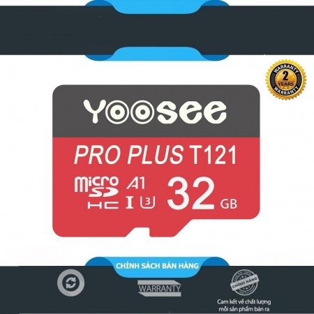 THẺ NHỚ CHÍNH HÃNG 32G YOOSEE CLASS 10 PRO PLUS T121 ( FULL HỘP )