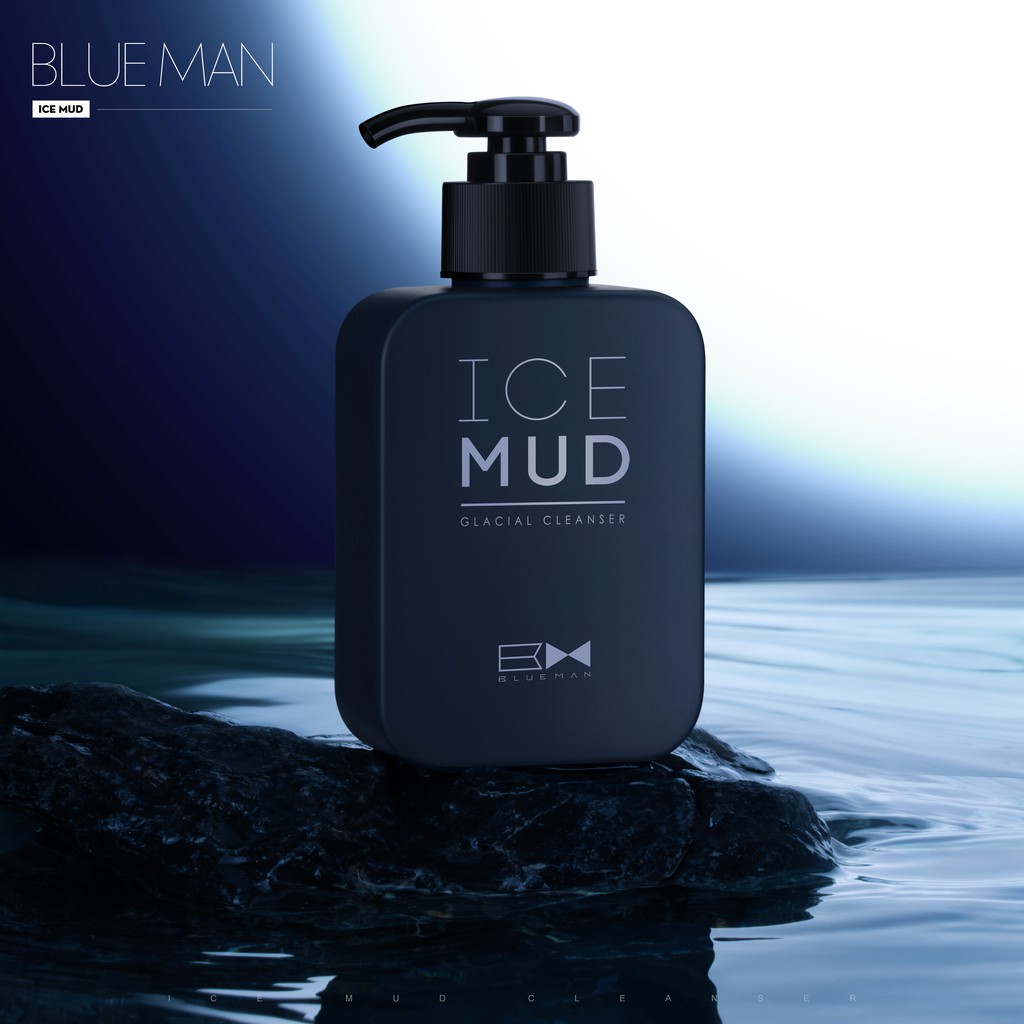 Sữa Rửa Mặt Ice Mud BLUEMAN Than Hoạt Tính Tẩy Sạch Da 170ml ZL38