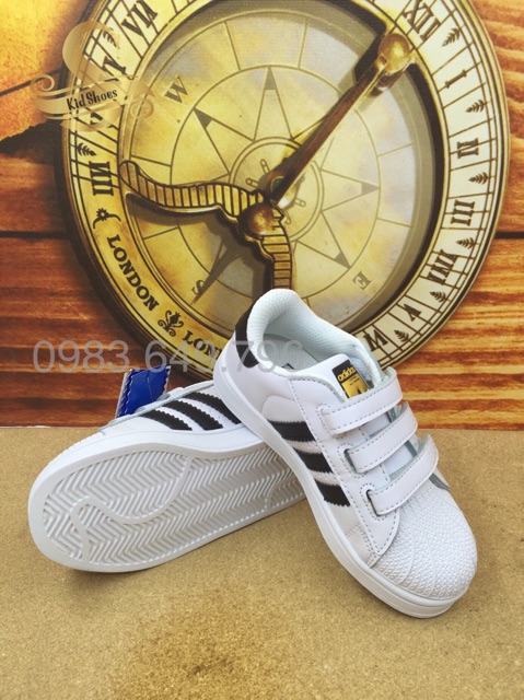 [24-35] Giày adidas superstar dán dính cho bé