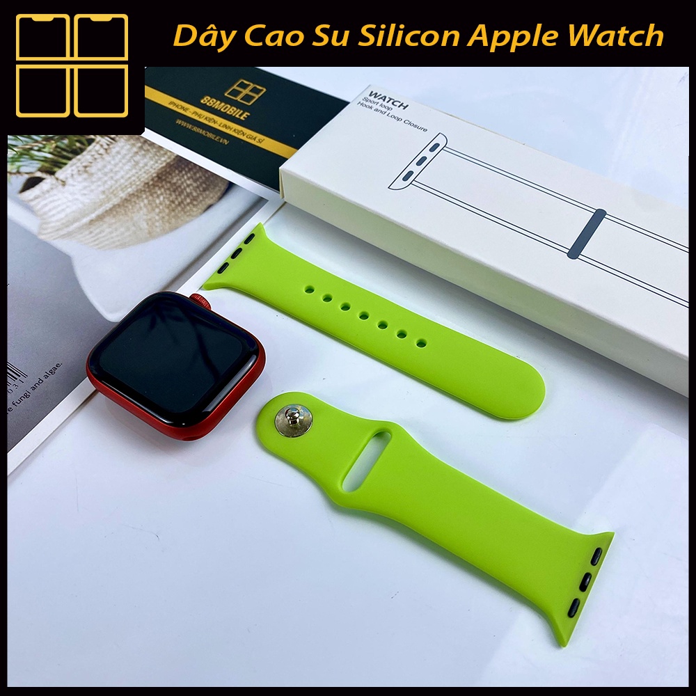 Dây Cao Su Apple Watch Silicon Cao Cấp Rất Nhiều Màu Sắc Đủ Size 38mm/40mm/42mm/44mm 88Mobile