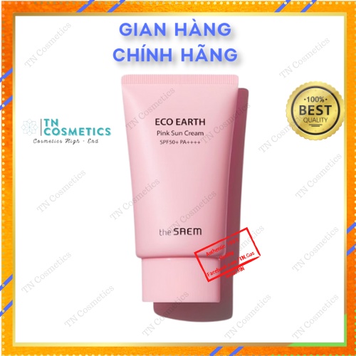Kem Chống Nắng The SAEM Eco Earth Power Pink, KCN The SAEM SPF 50+ PA++++ 50g KCN154