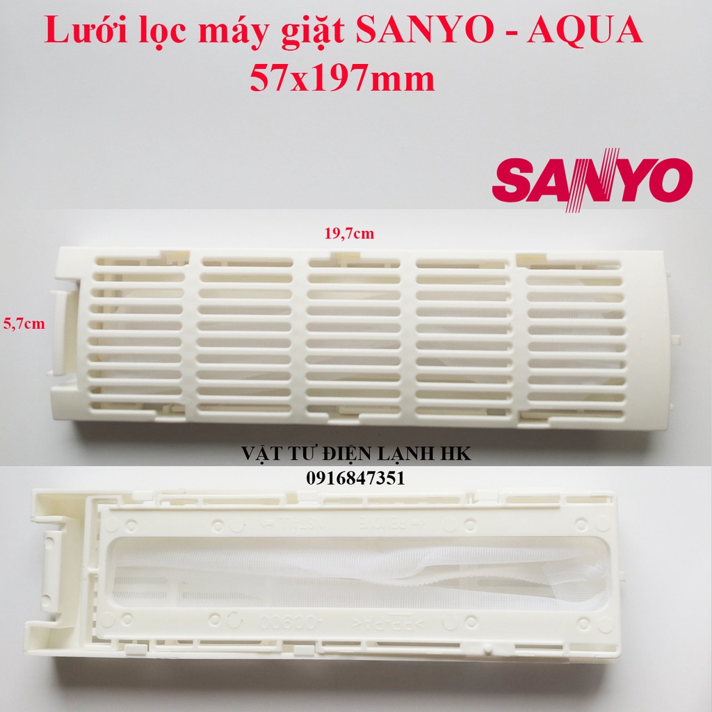 (Các mẫu) Túi lưới lọc máy giặt SANYO AQUA (chọn đúng mẫu khi đặt hàng)