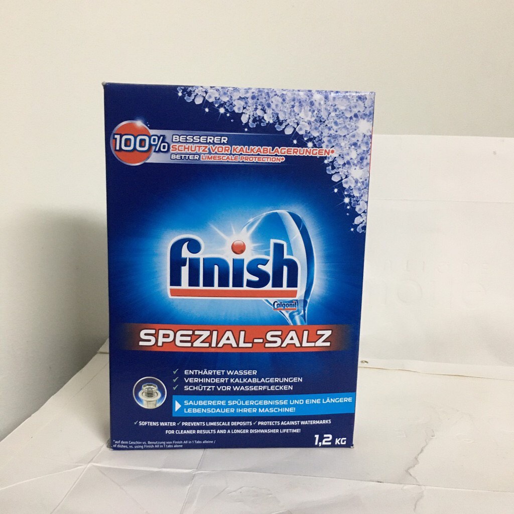 Combo Viên rửa bát Finish 150 viên + Nước làm bóng Finish 800ml + Muối rửa bát Finish 1.2kg, Muối Finish 1.5kg