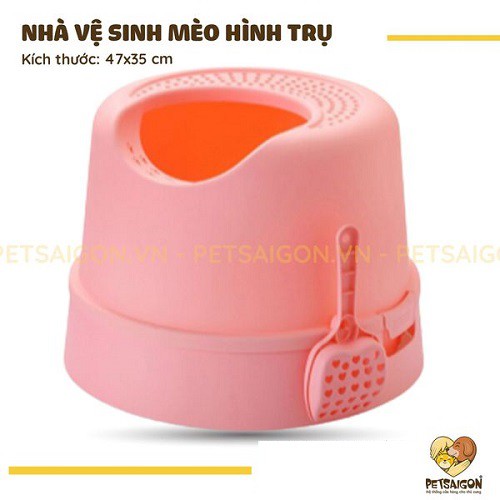 NHÀ VỆ SINH HÌNH TRỤ  CHO  MÈO