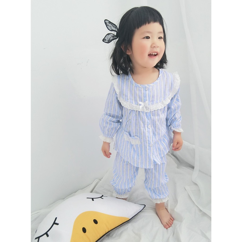 Bộ đồ dài tay bé gái Yu.Kids _ Pijama