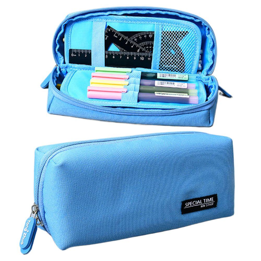 Túi Đựng Bút Màu Trơn Sức Chứa Lớn Tiện Dụng Cho Học Sinh
