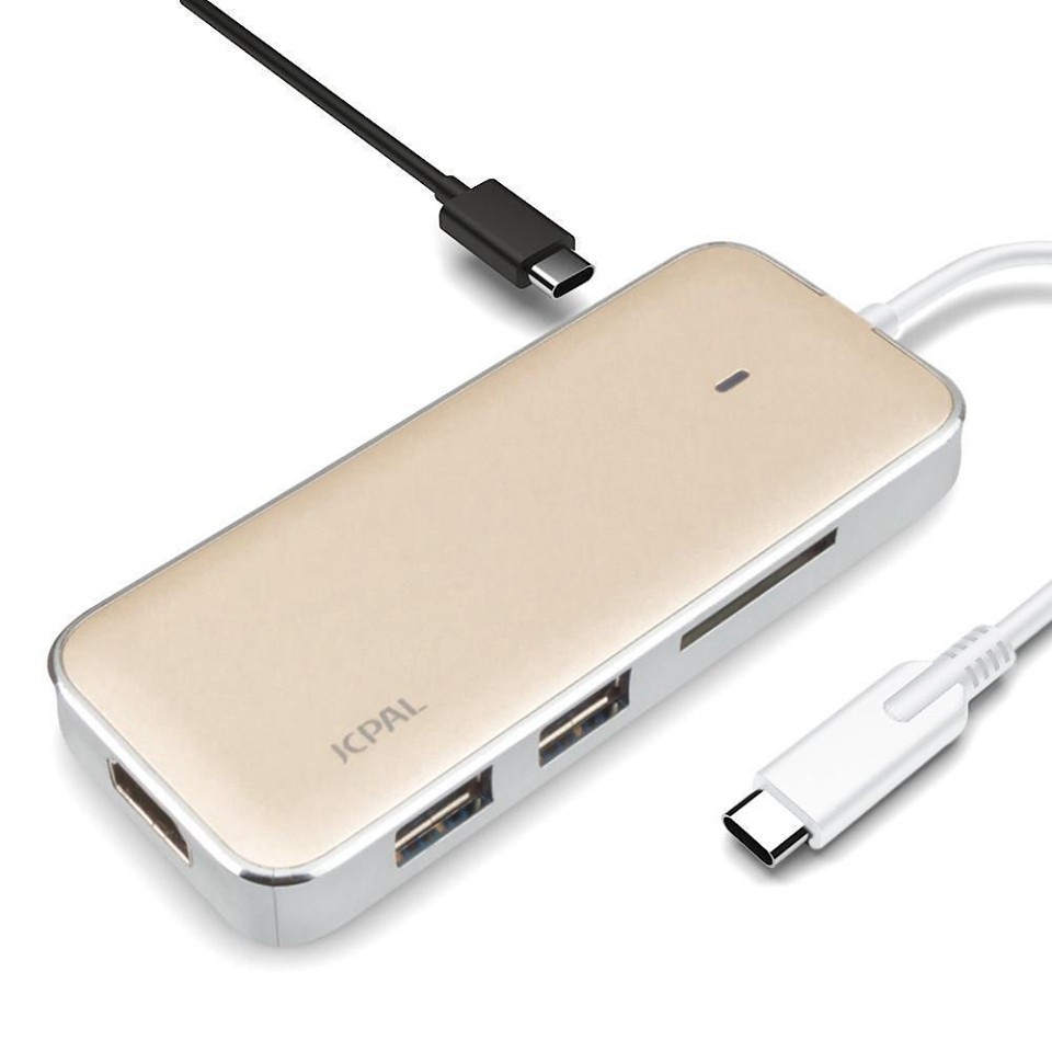 Cổng chuyển/Hub 5in1 JCPAL LINX USB-C Multiport HDMI