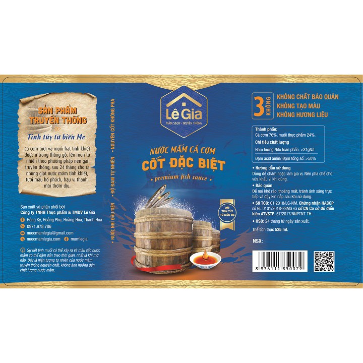Hộp quà tặng hai chai nước mắm Lê Gia cốt đặc biệt | BigBuy360 - bigbuy360.vn