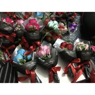  HOA HỒNG SÁP THƠM 3 BÔNG [ VĨNH CỬU]