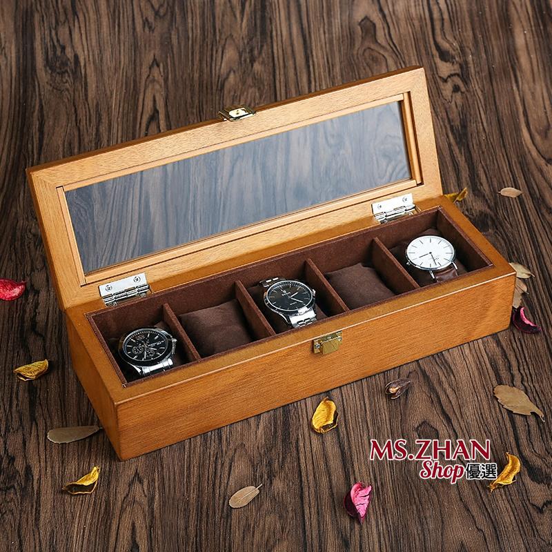 Hộp Gỗ Đựng Đồng Hồ Phong Cách Retro Châu Âu
