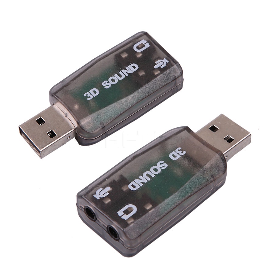 Bộ Chuyển Đổi Thẻ Âm Thanh Nổi 3d Từ Usb Sang 3.5mm Cho Laptop