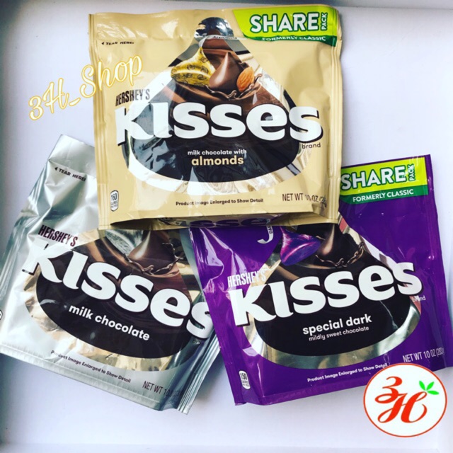 Socola Kisses vị sữa date T2/22 Mỹ