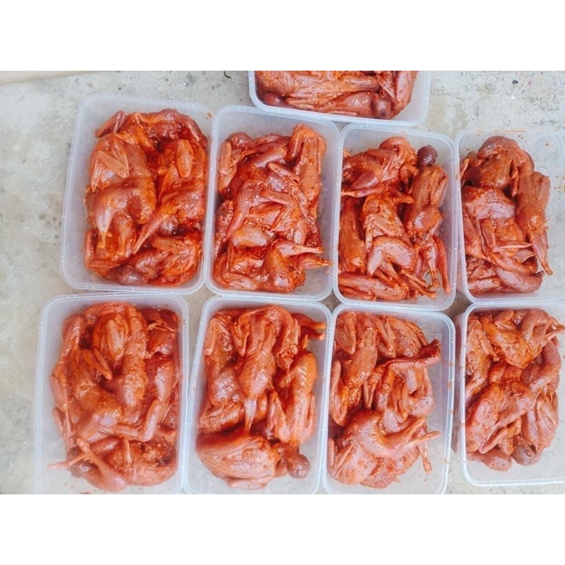 Hộp 1kg Chim cút ướp sẵn