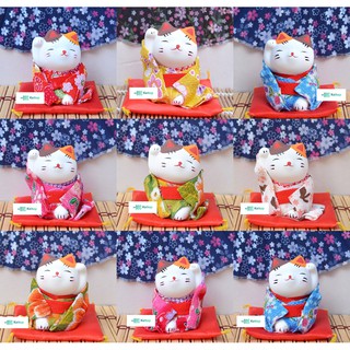 Mèo May Mắn Cầu Tài Bình An 7cm KEITOP MANEKI-010