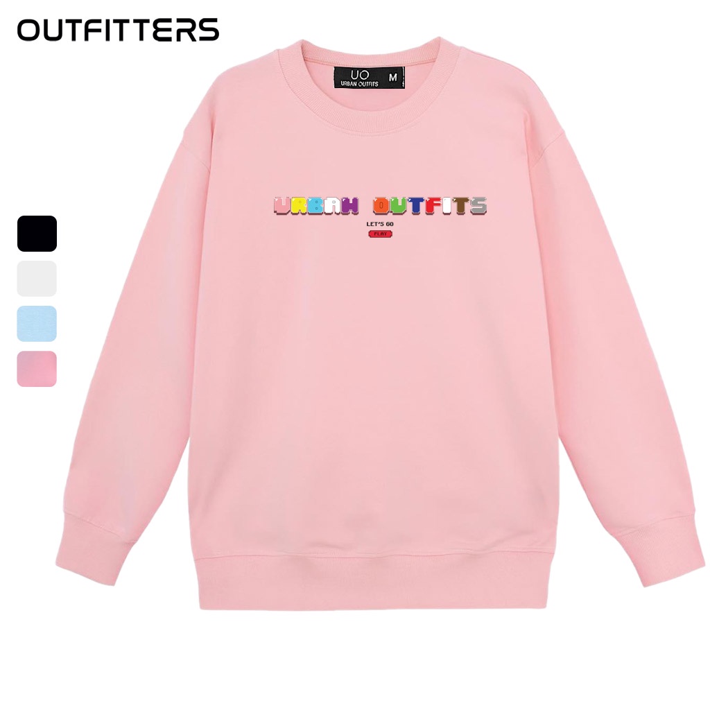 Áo Sweater Form Rộng Nữ Nam  Outfitters Kiểu Trơn SWO40 Thun Cotton Nỉ 4 Chiều Local Brand