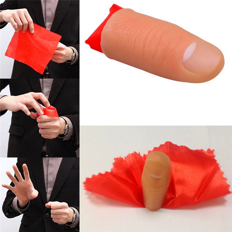 Ngón tay nhựạ và vải mỏng làm ảo thuật