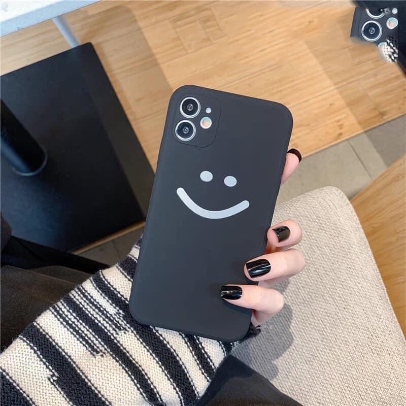 Ốp lưng iphone hình mặt cười dễ thương dẻo cạnh vuông bảo vệ camera 7plus/8plus/x/xs/xsmax/11/12/13/14/pro/promax