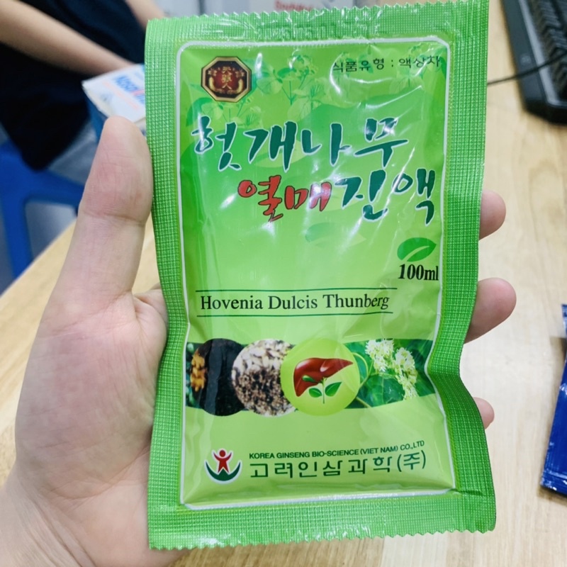 Gói Uống Giải Rượu Hovenia Dulcis Thunberg Hàn Quốc Giải Độc Gan