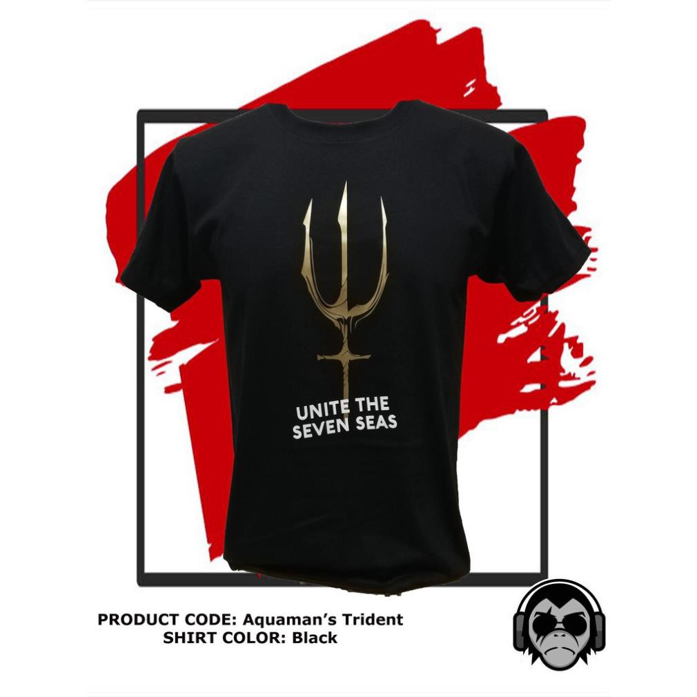 Áo thun  AQUAMAN'S TRIDENT DC Universe Inspired Shirt unisex đẹp