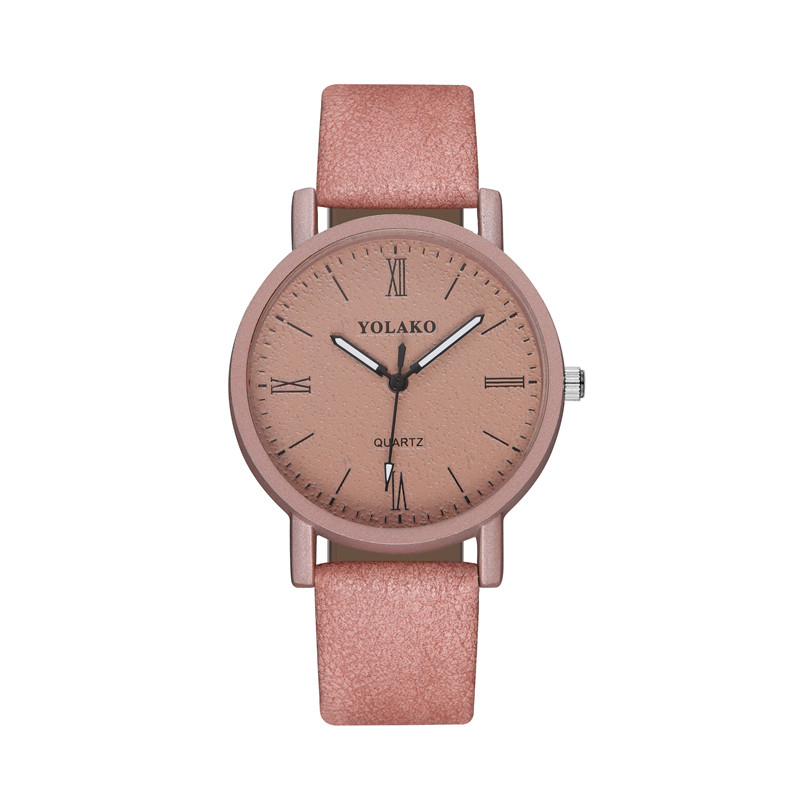 ZOLFA Elegant Pink Women Leather Watches Simple Black Ladies Quartz Wrist Watch Dress Clocks Womens Casual Analog Watches Đồng hồ nữ