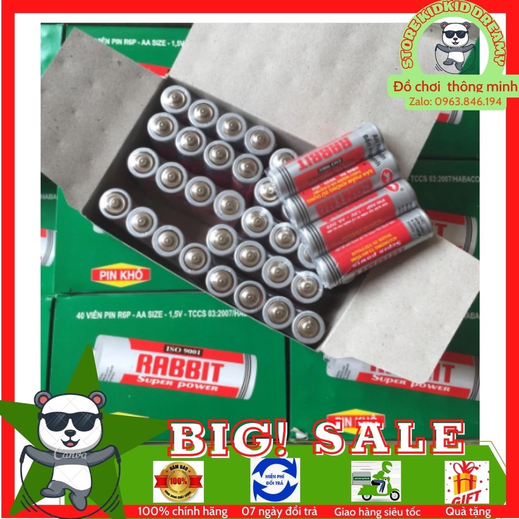Pin tiểu AA/AAA con thỏ