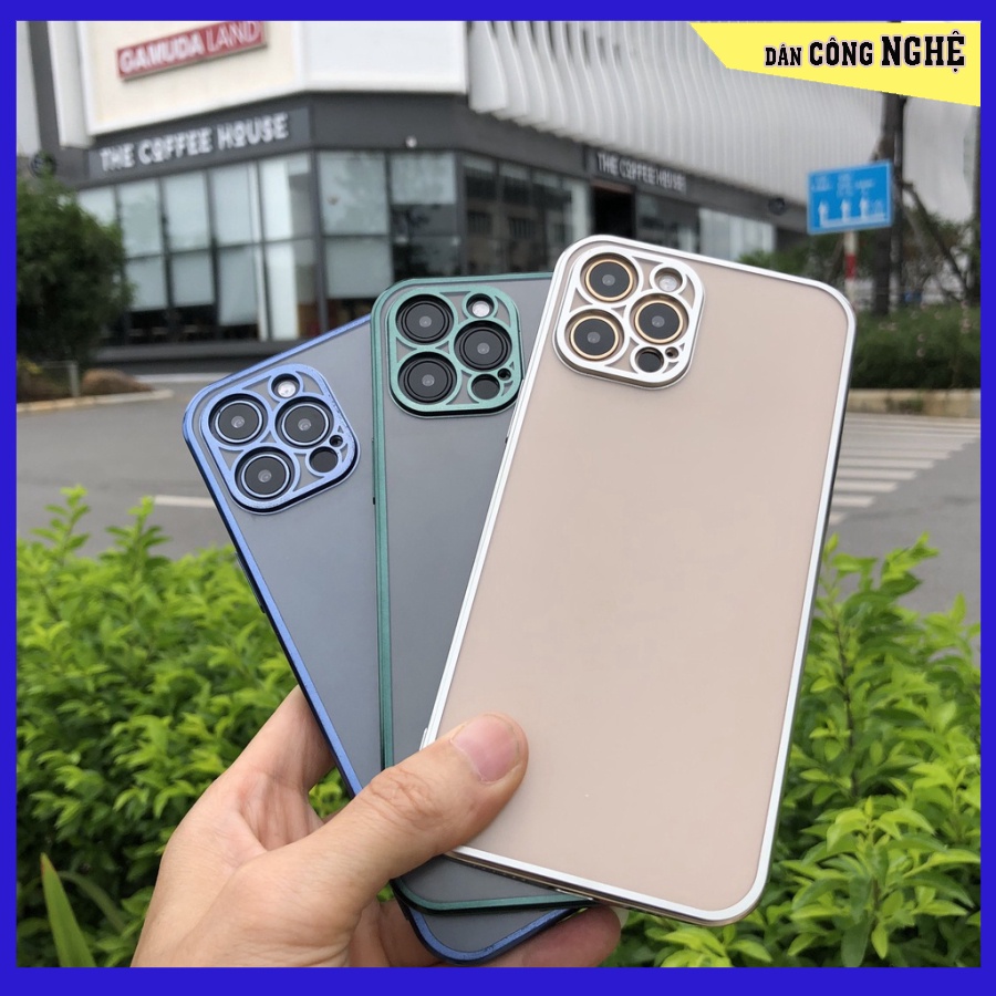Ốp lưng iphone bảo vệ camera lưng mờ iphone 11 đến ip12 pro max