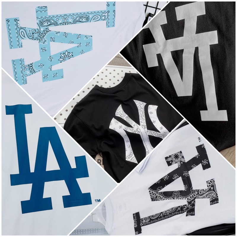 Áo Thun New Era Los Angeles - New York Paisley Black - Áo thun New Era Chính hãng