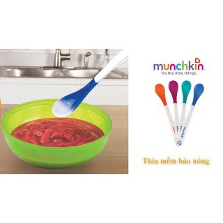 Bộ 4 thìa Munchkin mềm báo nóng cho bé từ 3 tháng trở lên