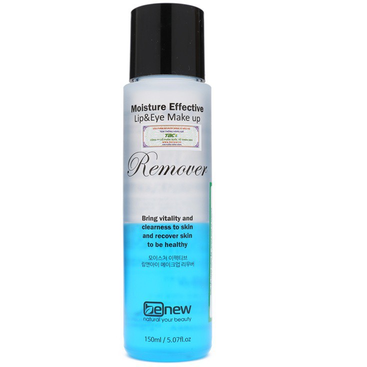 Dầu tẩy trang mắt môi Benew Makup Remover Hàn quốc cao cấp 150ml/Chai giúp sạch da, dưỡng da mềm mịn- mỹ phẩm chính hãng